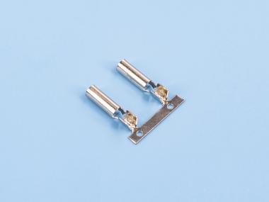 2.75D形母端，黃銅，鍍鎳，橫帶（DM01-01）
